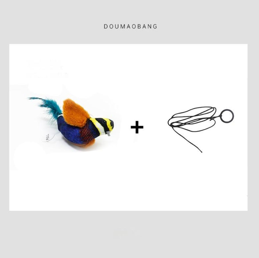 Cute Bird Design Cat Teaser Toy, SimulationParrot Cat Teaser Toy - Animals & Pet Supplies | Buy Online in UK