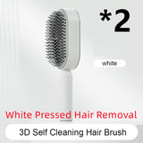 Self-Cleaning Hair Brush for Women – One-Key Cleaning, Anti-Static Hair Loss Comb - Hair Combs | Buy Online in UK