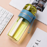 Double Wall Glass Water Bottle with Tea Infuser – Leakproof - Water Bottles | Buy Online in UK