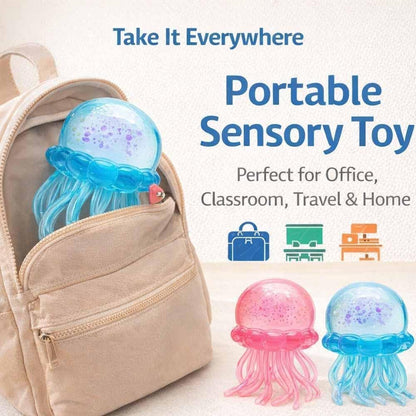 Nee-Doh Jelly Hops Octopus Fidget Toy - Waterproof Sensory Squishy Toy