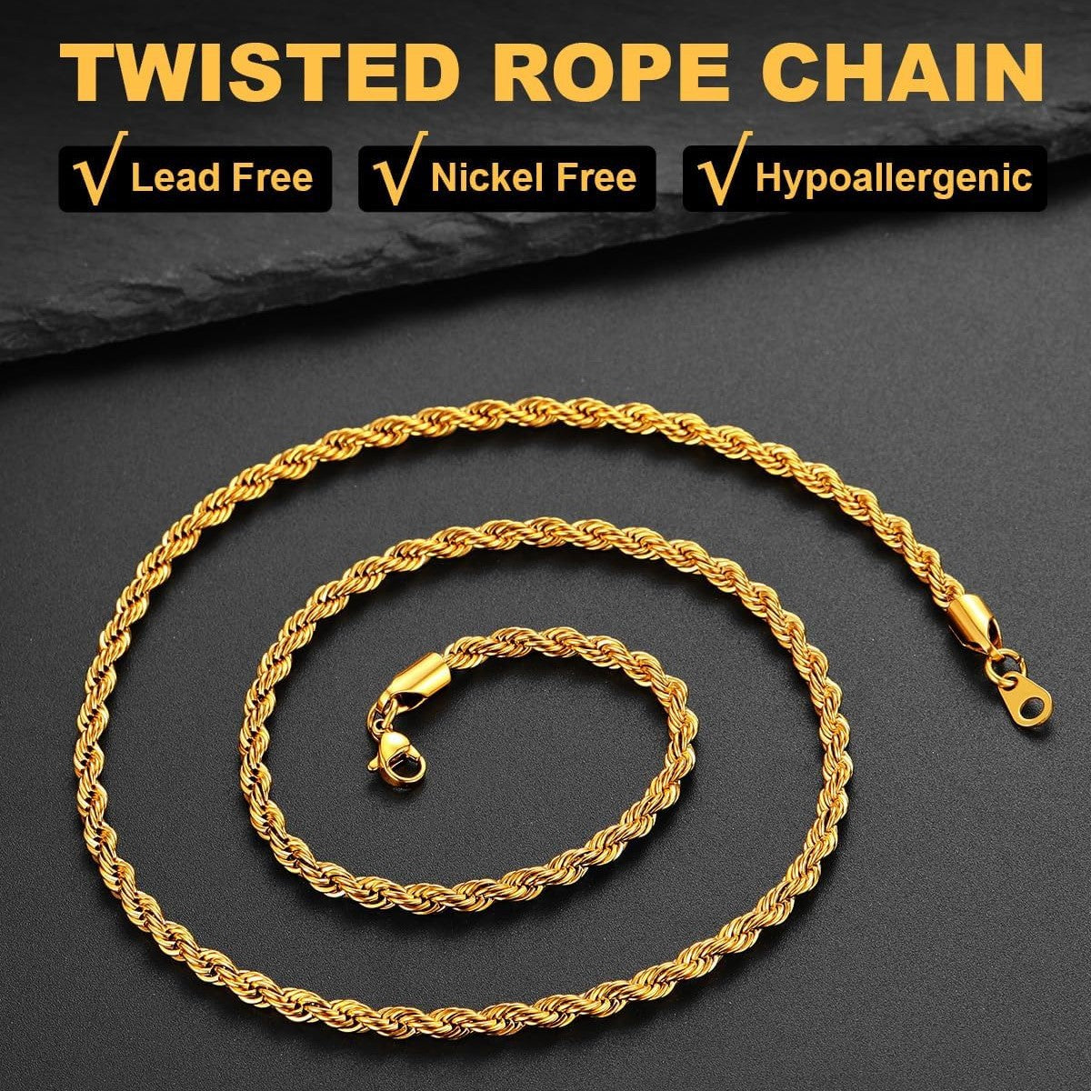 Stainless Steel Jewelry for Women & Men – Durable
