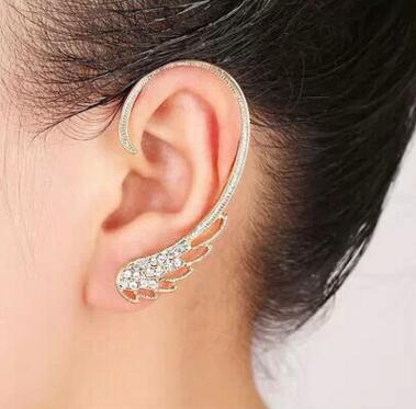Feather Earrings Oorbellen New Punk Clip Earrings