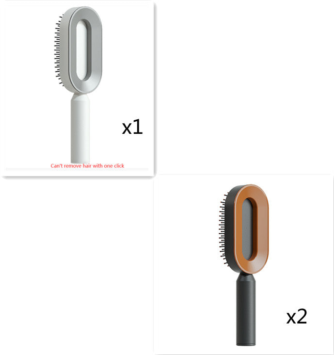 Self-Cleaning Hair Brush for Women – One-Key Cleaning, Anti-Static Hair Loss Comb - Hair Combs | Buy Online in UK