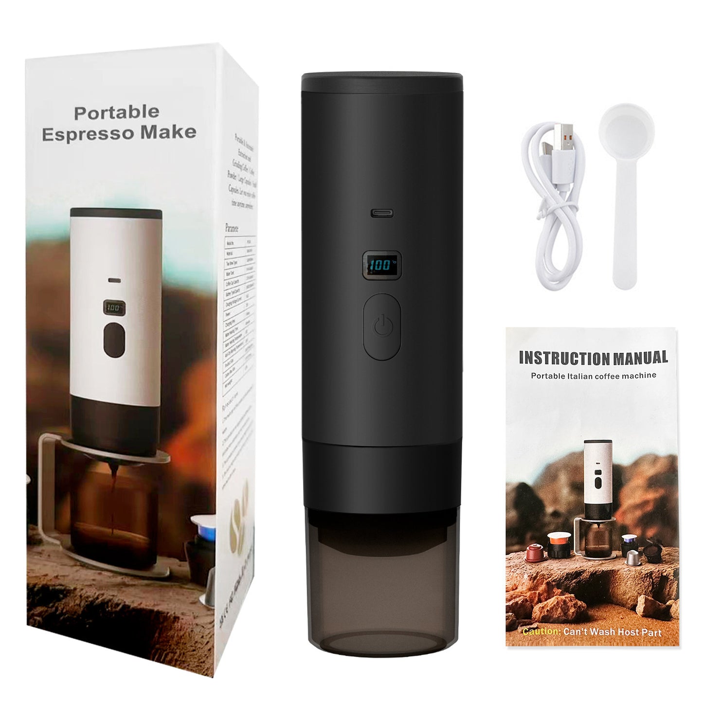 Buy Wireless Portable Espresso Machine for Car & Travel – Electric Capsule Coffee Maker in UK - High Quality Espresso Machines