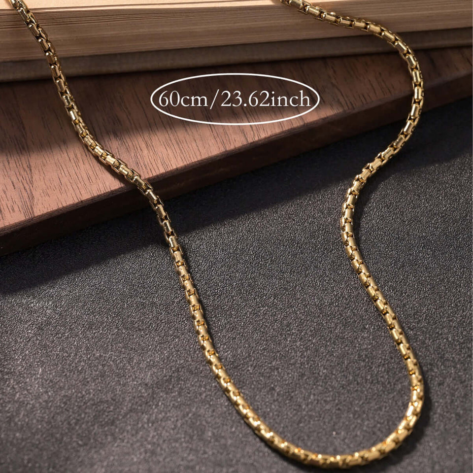 Buy Fashionable stainless steel thick necklace and twisted long necklace in UK - High Quality