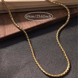Buy Fashionable stainless steel thick necklace and twisted long necklace in UK - High Quality