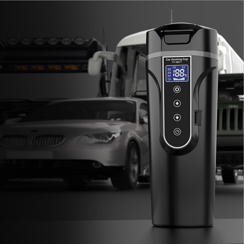 Smart Touch Heating Travel Bottle – Portable Digital Display Insulated Car Cup for Hot Water & Drinks - Beverage Warmers | Buy Online in UK