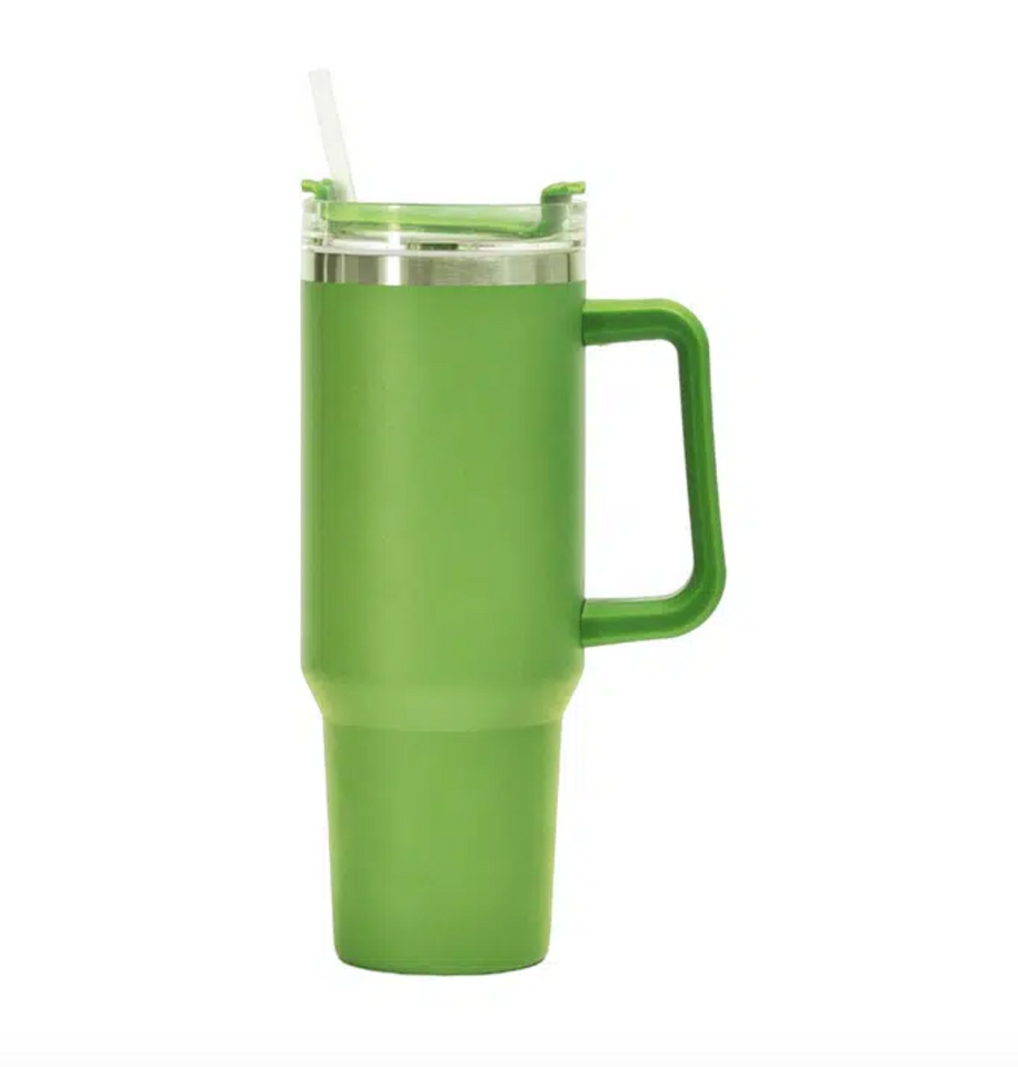 40oz Stainless Steel Insulated Tumbler with Straw – Bingba Leak‑Proof Travel Cup - Tumblers | Buy Online in UK