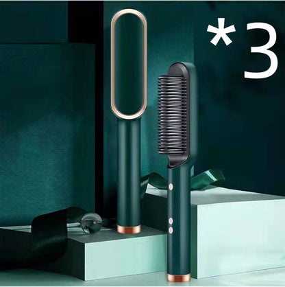New 2-in-1 Hair Straightener & Curling Tong – Dual-purpose Electric Hair Brush - Straightening Brushes | Buy Online in UK