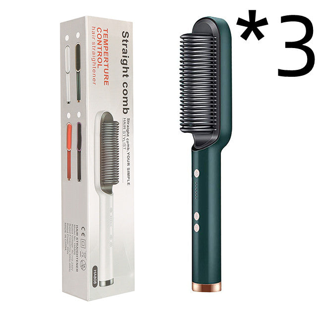 New 2-in-1 Hair Straightener & Curling Tong – Dual-purpose Electric Hair Brush - Straightening Brushes | Buy Online in UK