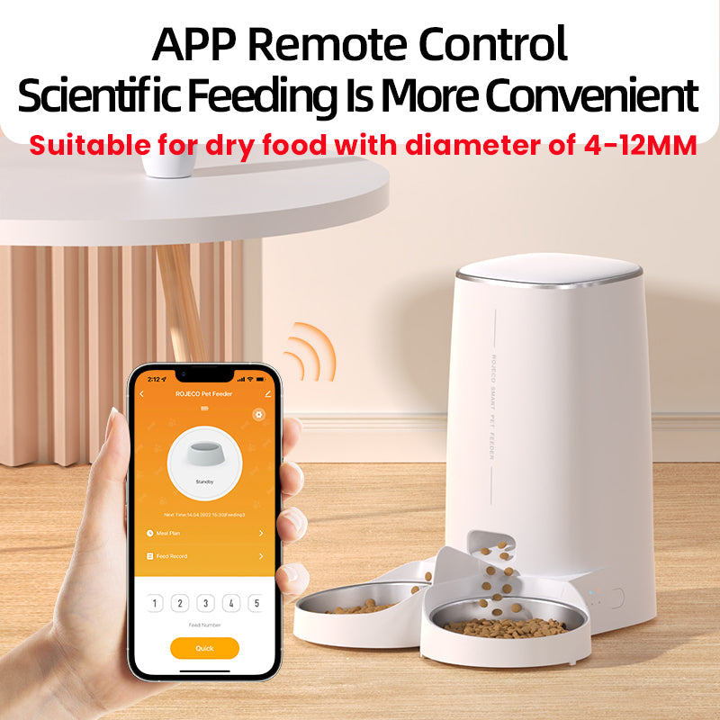 4L Automatic Pet Feeder Cat Food Dispenser Accessorie - Automatic Feeders | Buy Online in UK