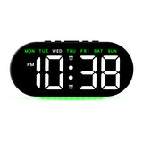 LED Digital Alarm Clock with Date Display