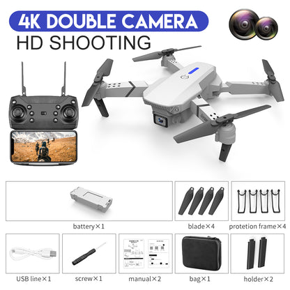 E88 Drone Aerial Photography HD 4K Dual Camera – Remote Control Airplane Toy - Drones | Buy Online in UK