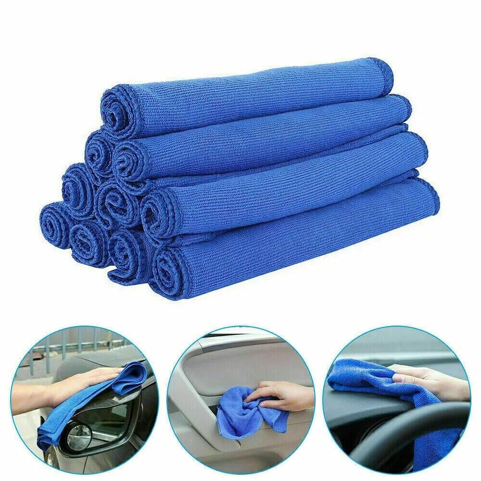 50X LARGE MICROFIBRE CLEANING AUTO CAR DETAILING SOFT CLOTHS TOWEL DUSTER WASH