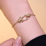 Hot Selling Horseshoe Buckle Necklace Women's Versatile Set