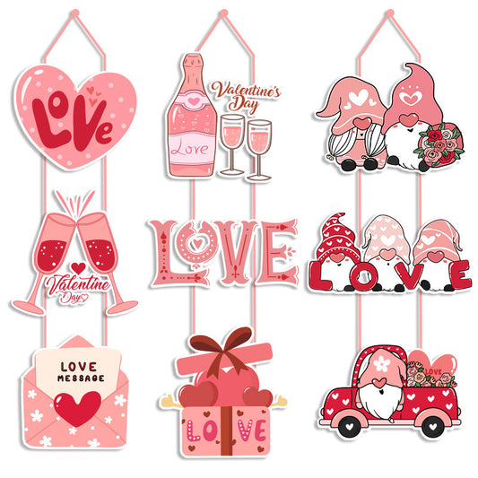 Valentine's Day Decoration Door Hanging Valentine's Day Theme Ornaments - Seasonal & Holiday Decorations | Buy Online in UK