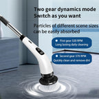 Cordless Electric Spin Scrubber with 8 Brush Heads
