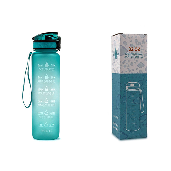 1L Tritan Motivational Water Bottle with Time Marker – Leakproof Sports Bottle (UK) - Water Bottles | Buy Online in UK