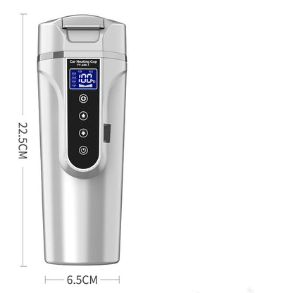 Smart Touch Heating Travel Bottle – Portable Digital Display Insulated Car Cup for Hot Water & Drinks - Beverage Warmers | Buy Online in UK
