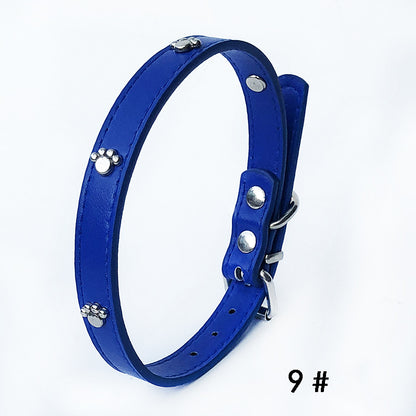 Pack Of 10 1.5 Leather Collars Dog Collars, PU Collars