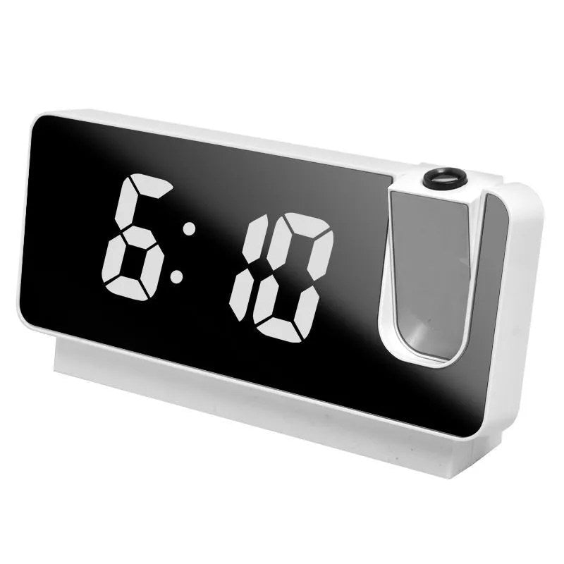 Rechargeable projection alarm clock