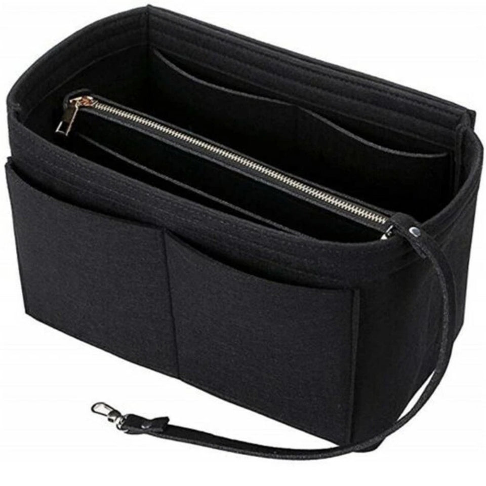 Women Ace Organizer Handbag Felt Travel Bag Insert Liner Makeup Organiser Pouch - Handbag & Wallet Accessories | Buy Online in UK