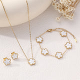 Clover Five-Petal Bracelet Jewelry – Lucky Flower Charm Bracelet for Women