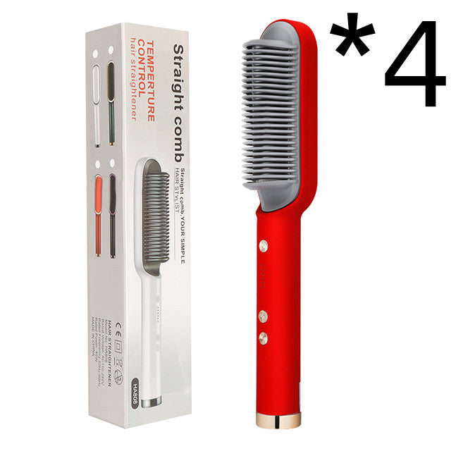 New 2-in-1 Hair Straightener & Curling Tong – Dual-purpose Electric Hair Brush - Straightening Brushes | Buy Online in UK