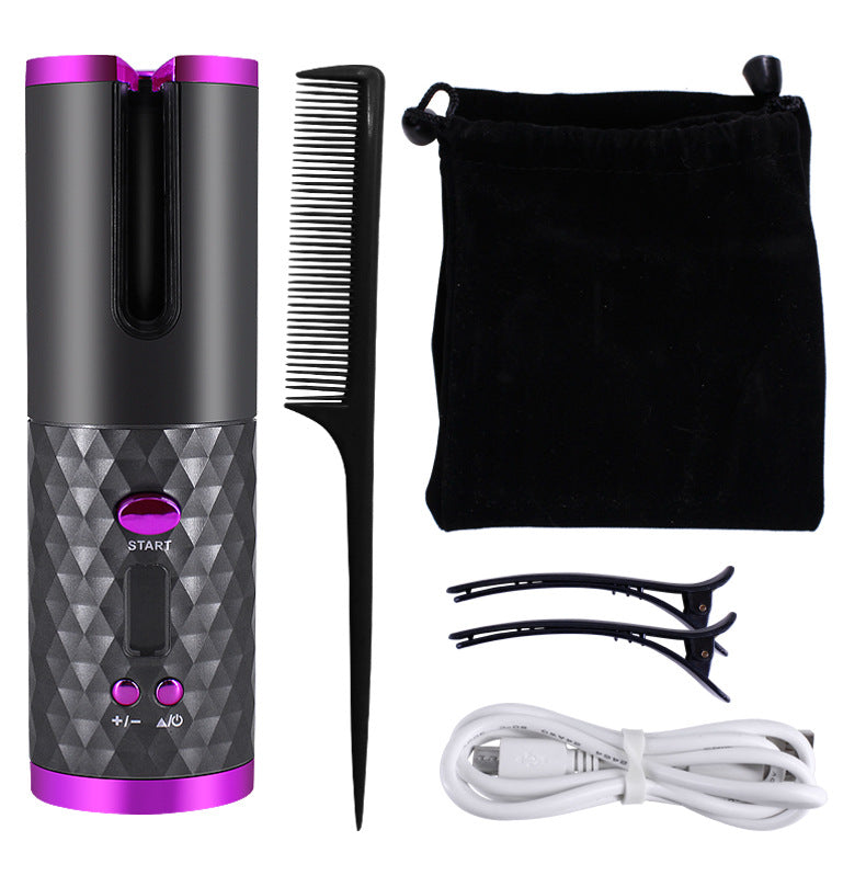 Rechargeable Automatic Hair Curler for Women – Portable Ceramic Hair Curler - Curling Irons | Buy Online in UK
