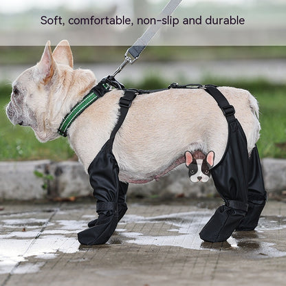 Waterproof Dog Shoes Adjustable Dog Boots Pet Breathable Shoes For Outdoor Walking Soft French Dog Shoes Pets Paws Protector Pet Products