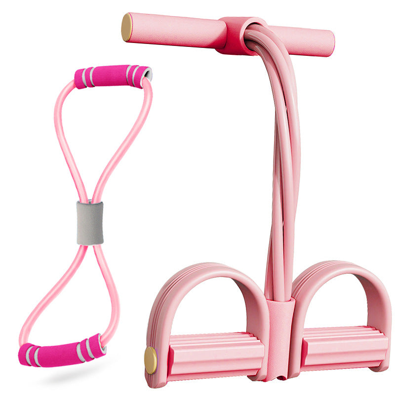 8-character tension device open back sit-ups pull rope four-tube pedal tension device pedal yoga fitness device generation