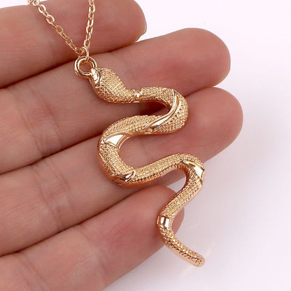 Popular Jewelry Snake-Shaped Element Necklace Personalized Fashion Retro - Necklaces | Buy Online in UK