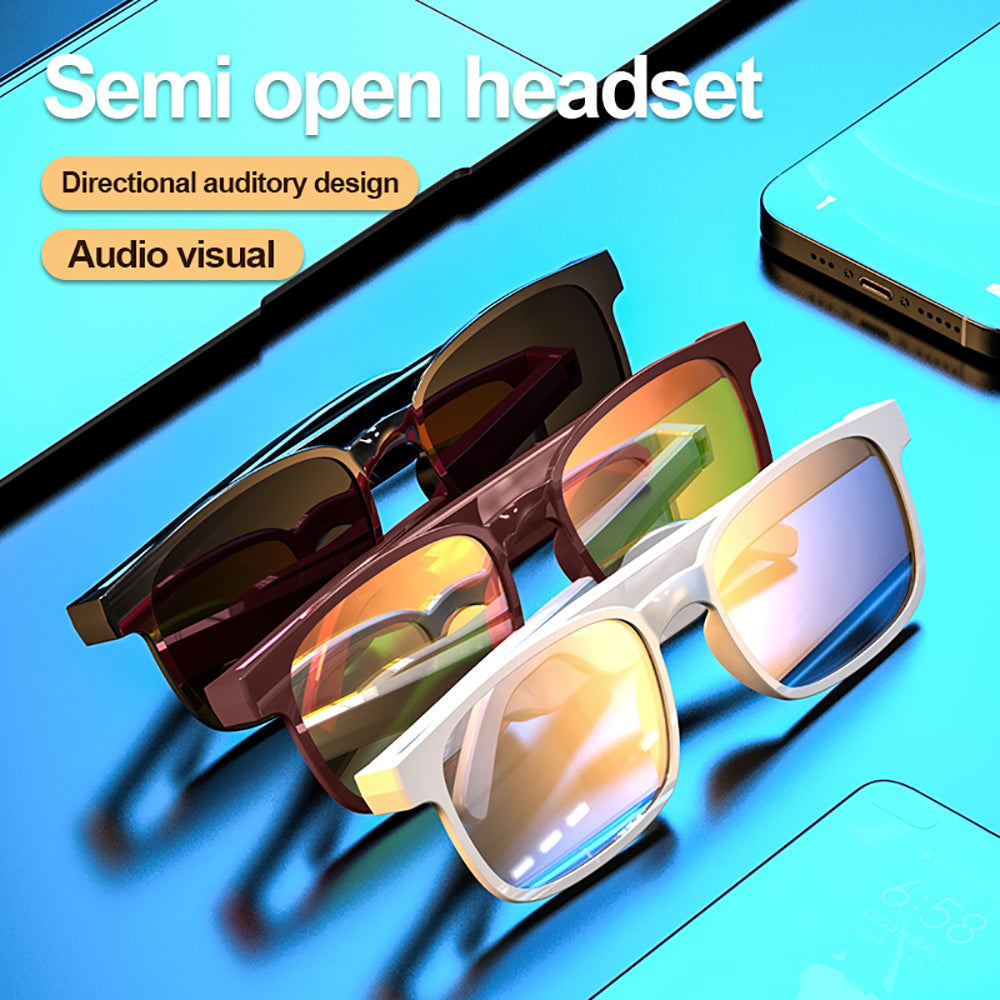 Compatible with Apple, Sports Waterproof Running Smart Bluetooth  Sunglasses