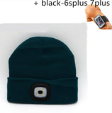 LED luminous knitted hat