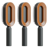 Self-Cleaning Hair Brush for Women – One-Key Cleaning, Anti-Static Hair Loss Comb - Hair Combs | Buy Online in UK