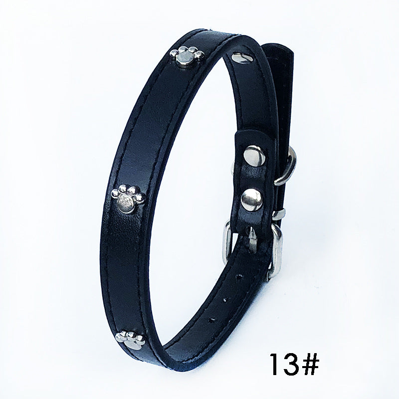 Pack Of 10 1.5 Leather Collars Dog Collars, PU Collars
