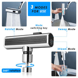 Universal Rotating Waterfall Faucet Nozzle – Splash‑Proof Bubbler Extension for Kitchen Sink - Faucet Accessories | Buy Online in UK