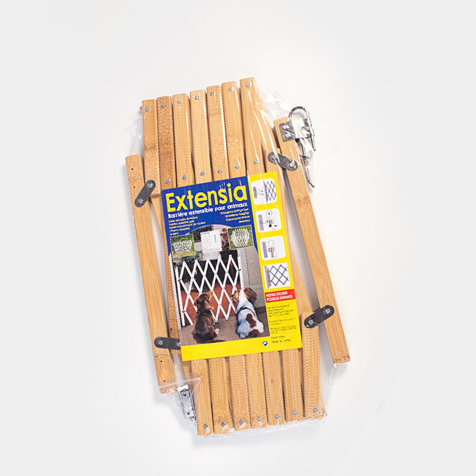 Retractable Wooden Dog Gate Pet Baby Safety Fence Barrier Doorways Stairs Garden - Fences & Gates | Buy Online in UK