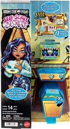 Monster High Self-Scare Secrets Cleo De Nile Doll and Accessories Set with 13 Realistic Surprises like Pottery Set and Makeup, JMG74