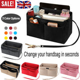 Women Ace Organizer Handbag Felt Travel Bag Insert Liner Makeup Organiser Pouch - Handbag & Wallet Accessories | Buy Online in UK