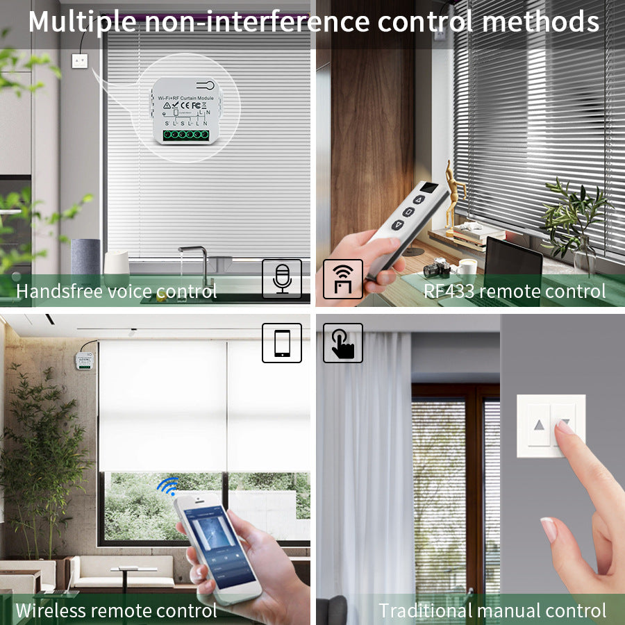 Smart WiFi Curtain Switch Controller