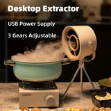 Portable Desktop Exhaust Fan USB Mini Kitchen Range Hood 2026 Cooker - Range Hoods | Buy Online in UK
