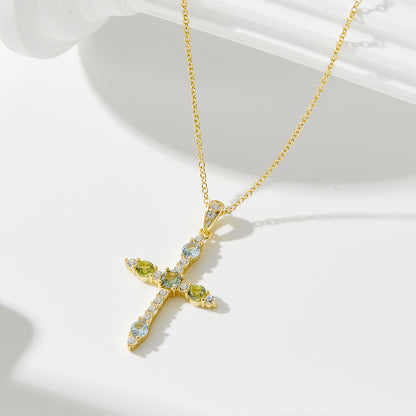 Buy Cross Pendant Necklace with Zircon for Women | Sparkling Faith Jewelry UK in UK - High Quality Necklaces