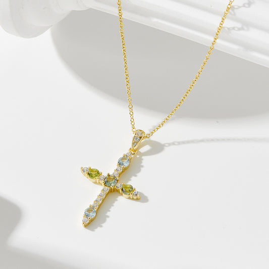 Buy Cross Pendant Necklace with Zircon for Women | Sparkling Faith Jewelry UK in UK - High Quality Necklaces