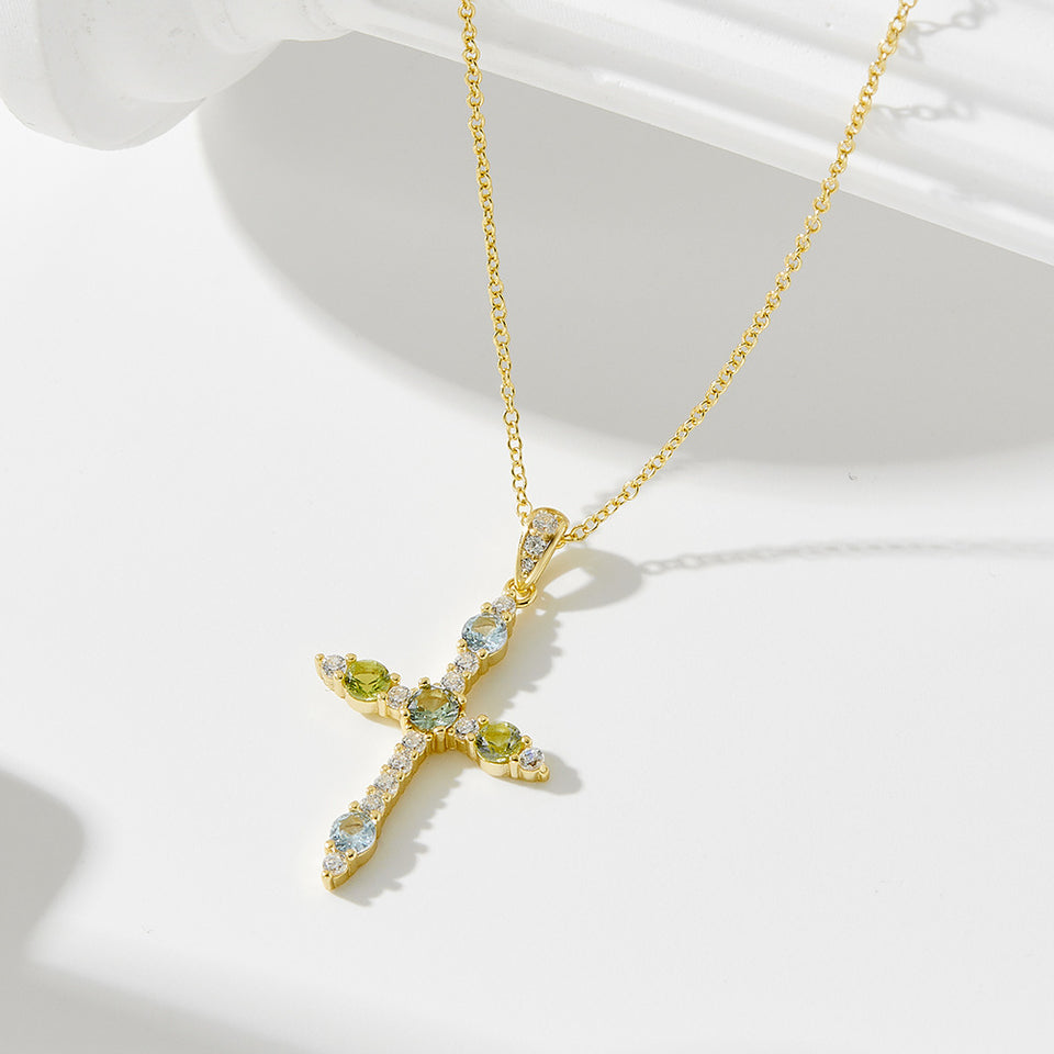 Buy Cross Pendant Necklace with Zircon for Women | Sparkling Faith Jewelry UK in UK - High Quality Necklaces