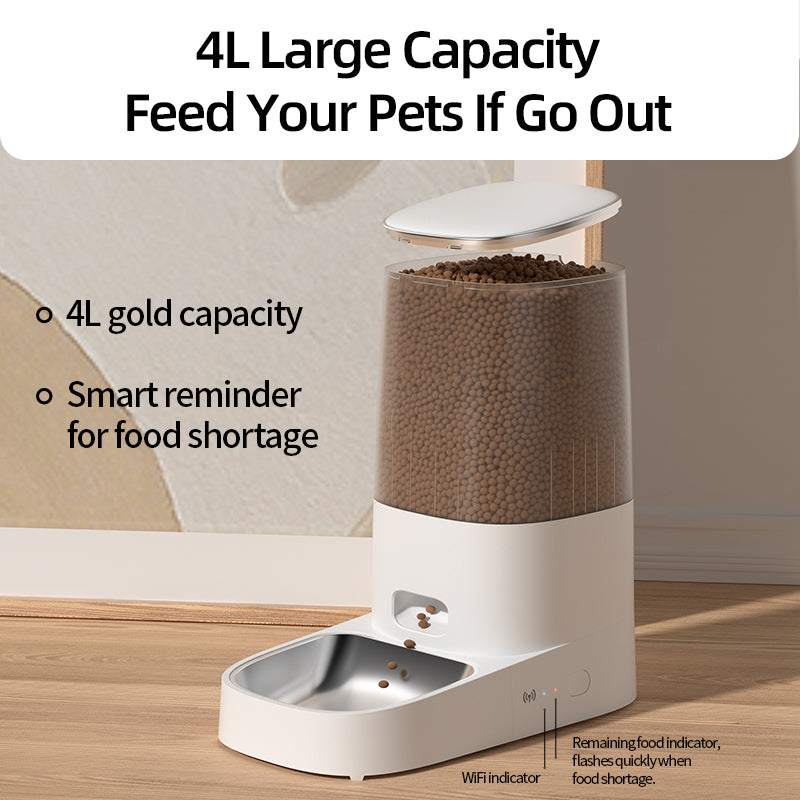 4L Automatic Pet Feeder Cat Food Dispenser Accessorie - Automatic Feeders | Buy Online in UK
