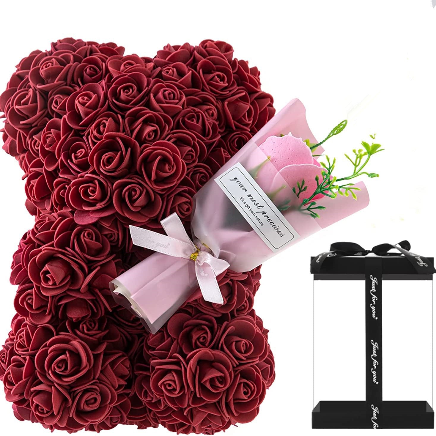 Preserved roses, rose bear flowers - Power Adapters & Chargers | Buy Online in UK