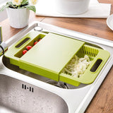Multifunction Kitchen Chopping Board with Sink & Drain Basket – 3‑in‑1 Cutting, Washing & Storage Tool - Cutting Boards | Buy Online in UK