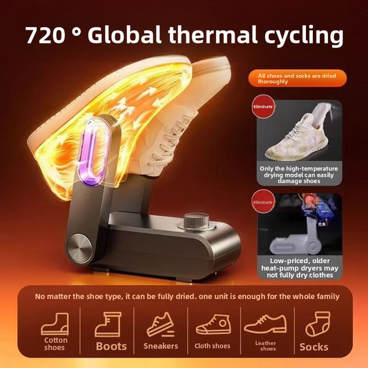 Intelligent constant-temperature shoe drying device