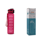 1L Tritan Motivational Water Bottle with Time Marker – Leakproof Sports Bottle (UK) - Water Bottles | Buy Online in UK